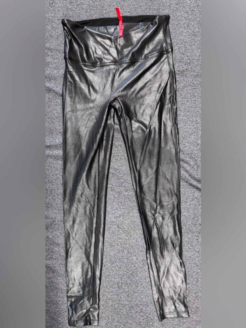 SPANX Black Faux Leather Leggings